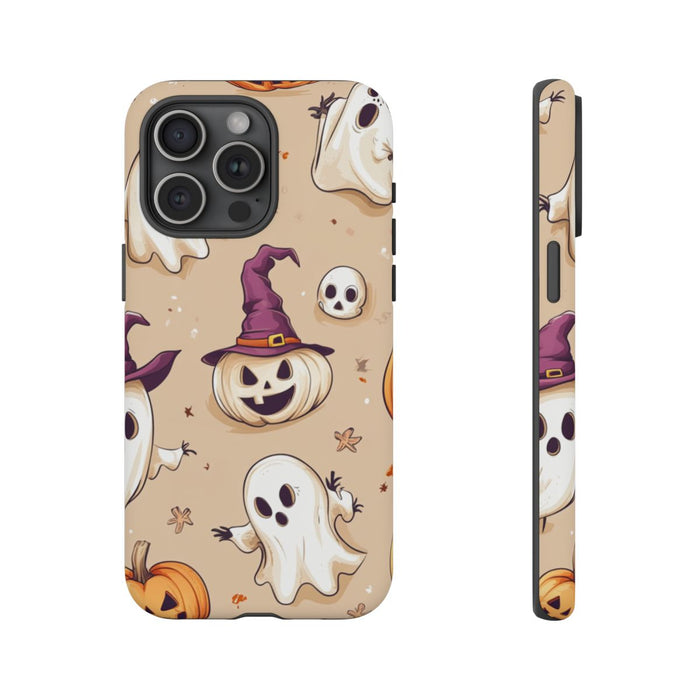 Schattige Halloween Geestjes en Pompoenen Patroon