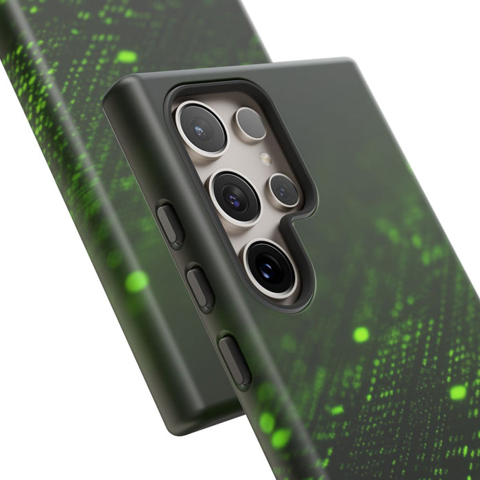 Abstract Groen Digitaal Rasterpatroon