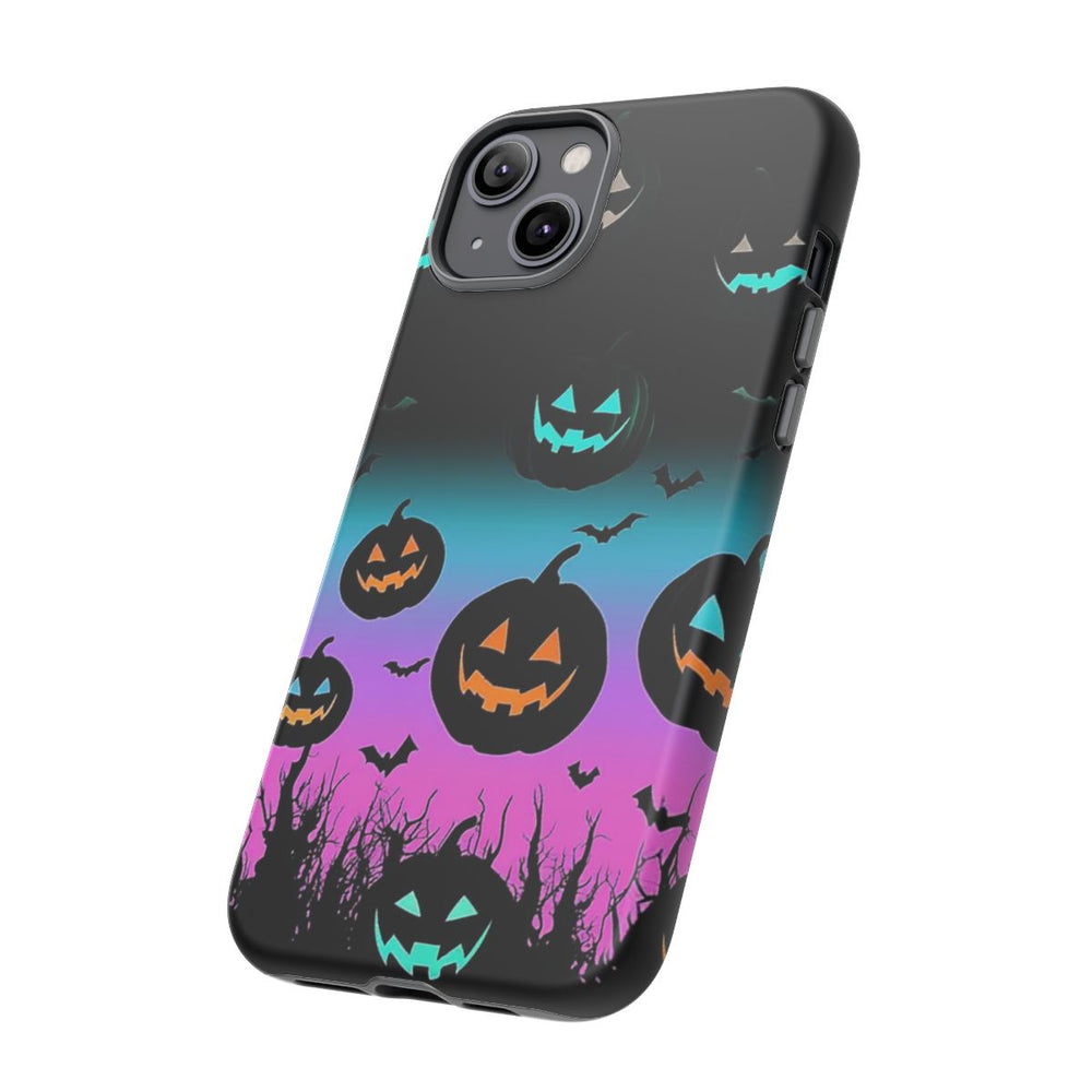 Gloeiende Halloween Pompoenen en Vleermuizen