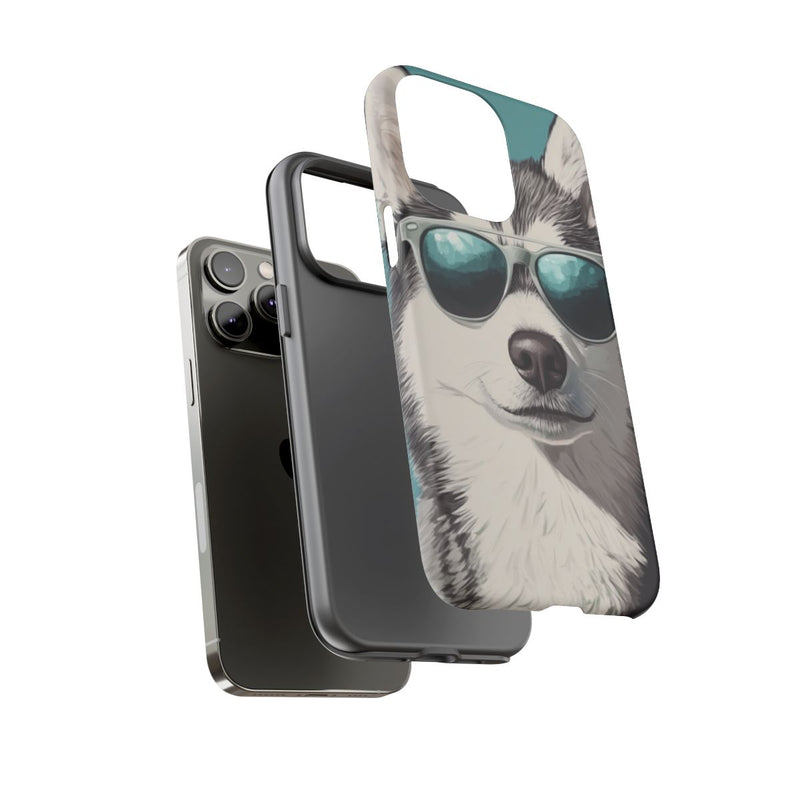 Stoere Husky met Zonnebril