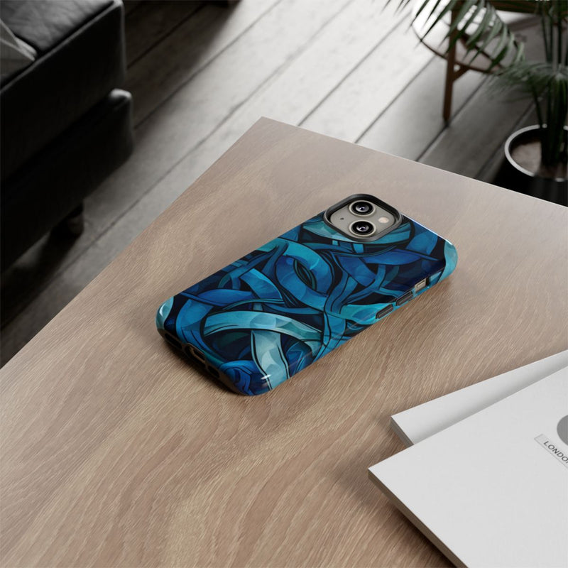 Blauw Keltisch Knoopmotief