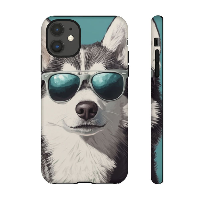 Stoere Husky met Zonnebril