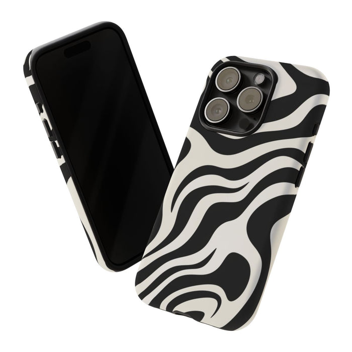 Zwart-Wit Abstract Zebra-Patroon