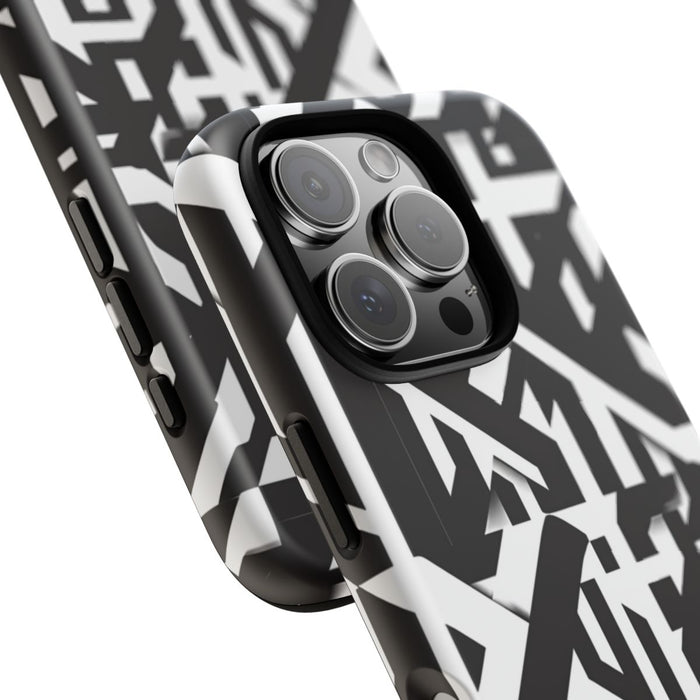 Zwart-Wit Geometrisch Patroon