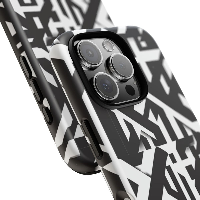 Zwart-Wit Geometrisch Patroon