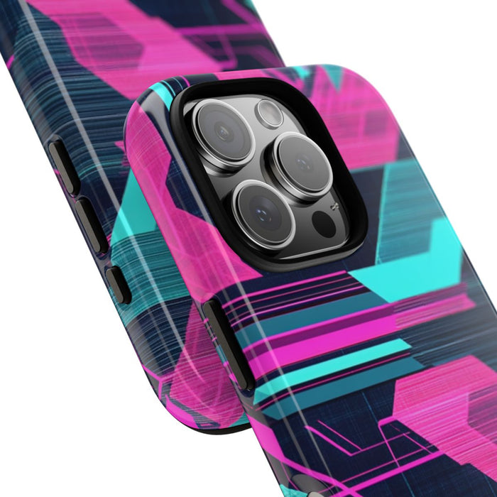 Neon Geometrisch Cyberpunkpatroon