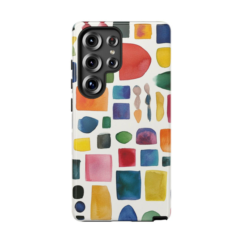 Kleurrijk Waterverf Geometrisch Patroon