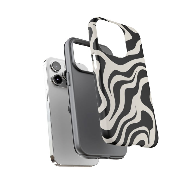 Zwart-Wit Abstract Zebra-Patroon