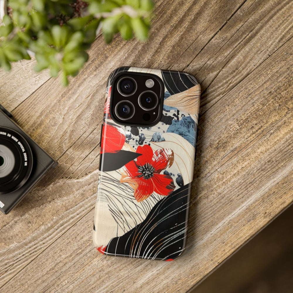Rood Bloemen Abstract Patroon