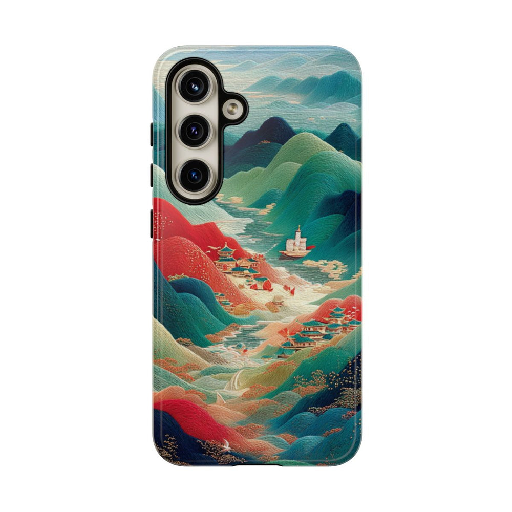 Kleurrijk Berglandschap met Illustratie