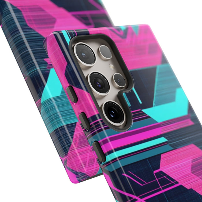 Neon Geometrisch Cyberpunkpatroon