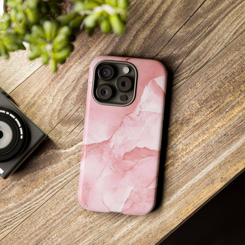 Roze Marmerstructuur met Glanzende Afwerking