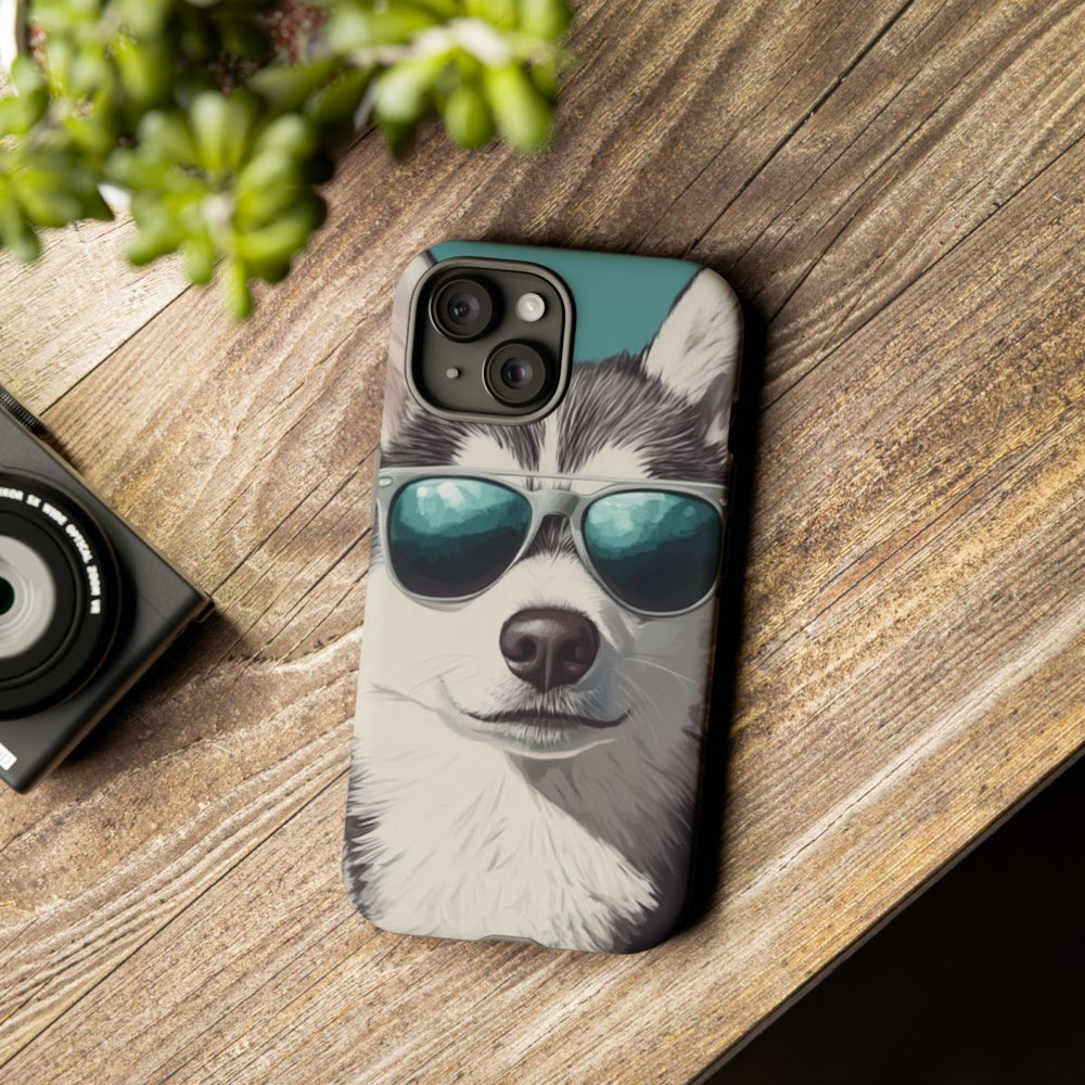 Stoere Husky met Zonnebril