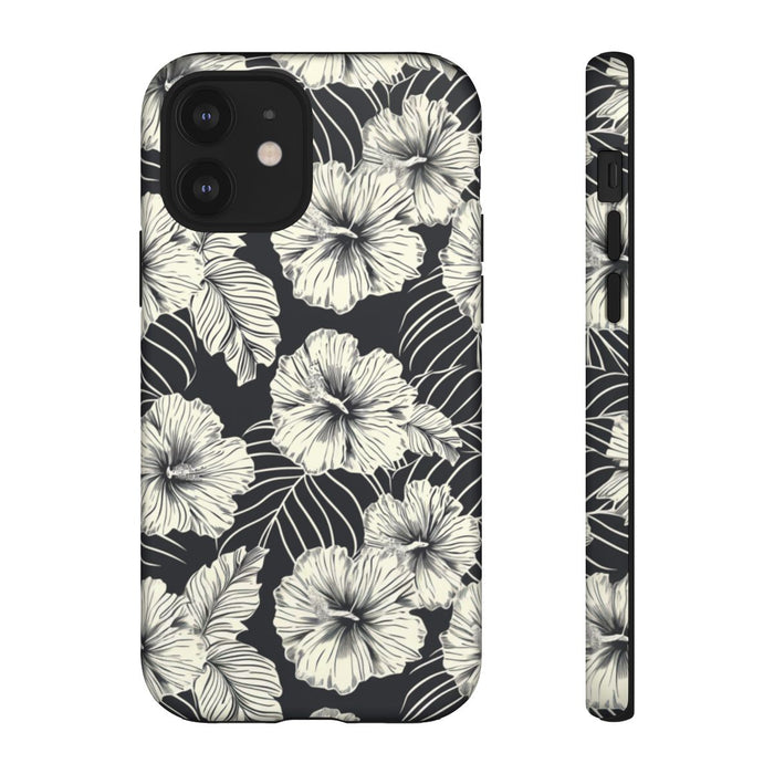 Monochroom Bloemenpatroon