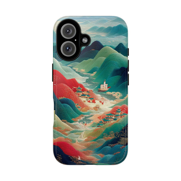 Kleurrijk Berglandschap met Illustratie