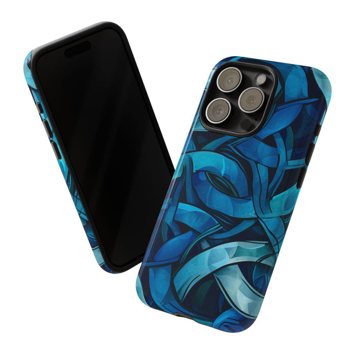 Blauw Keltisch Knoopmotief