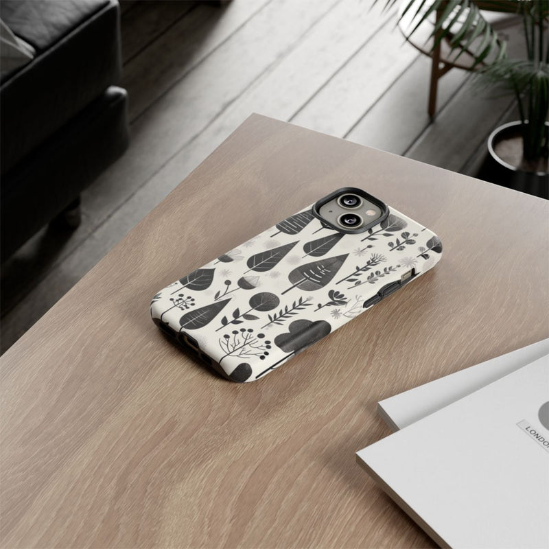 Monochroom Botanisch Patroon
