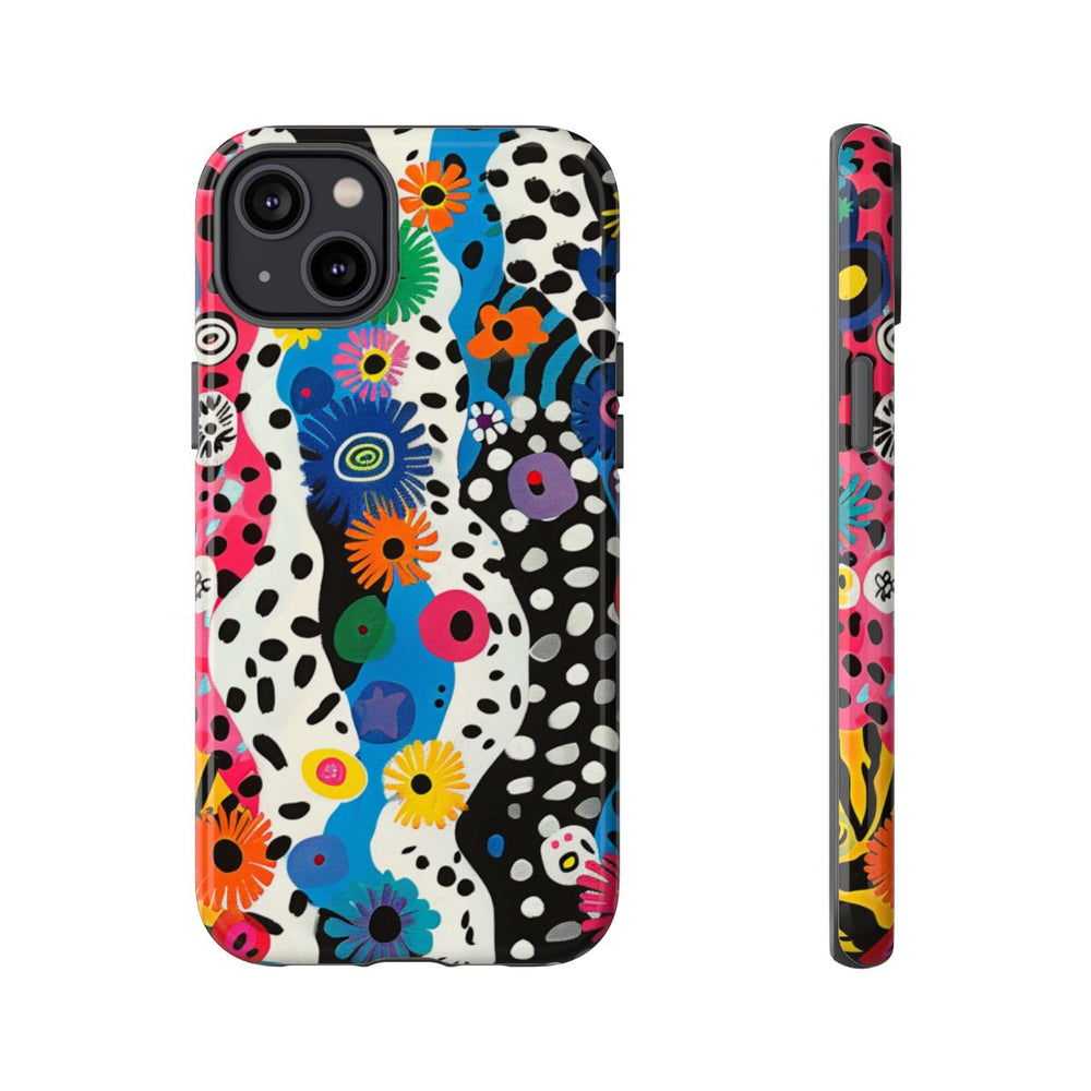 Kleurrijk Abstract Bloemen-Zebra Patroon