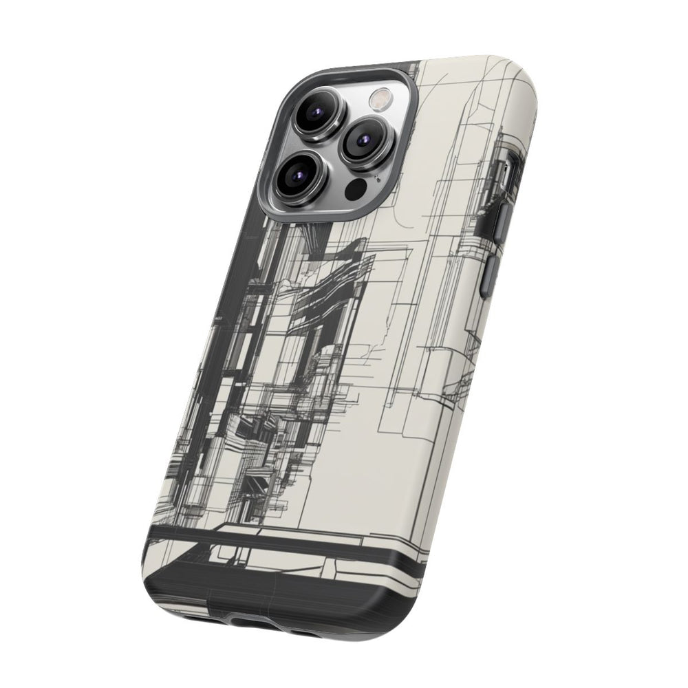 Abstracte Stedelijke Lijntekening