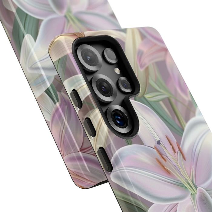 Pastelkleurige Paaslelies Bloemenpatroon