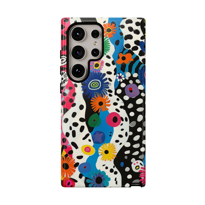 Kleurrijk Abstract Bloemen-Zebra Patroon