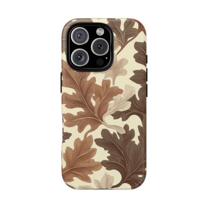 Eikenbladerenpatroon in Neutrale Kleuren