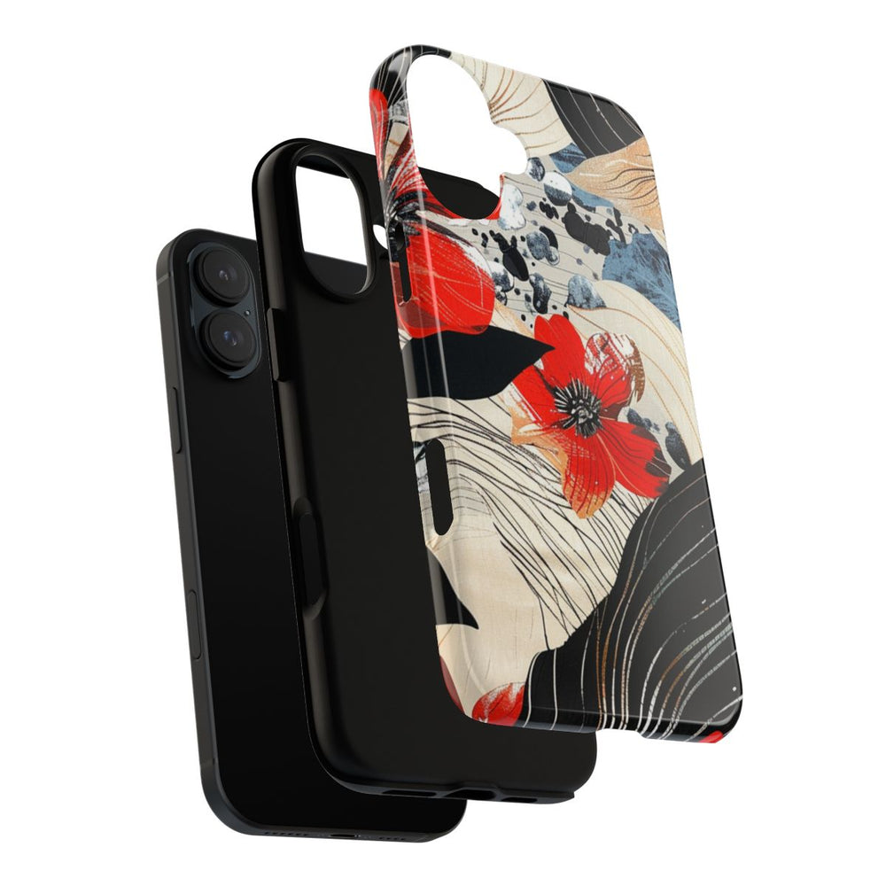 Rood Bloemen Abstract Patroon