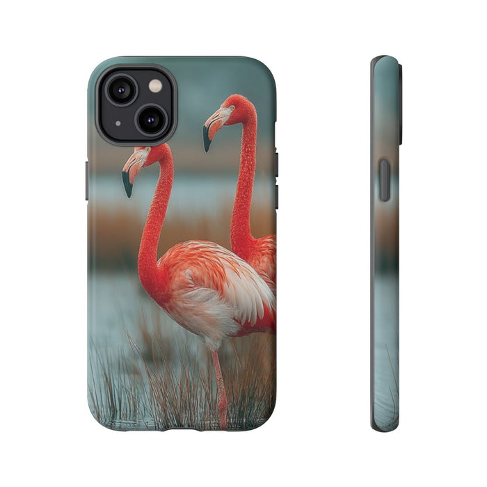 Drie Flamingo’s in Moerasland