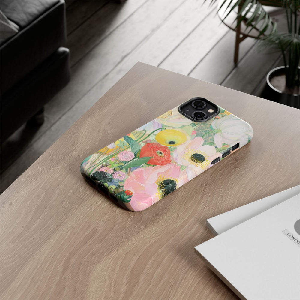 Lichte Pastelbloemen met Vogels