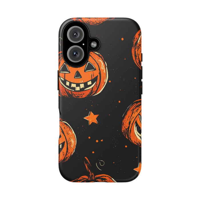 Grunge Halloween Pompoenenpatroon