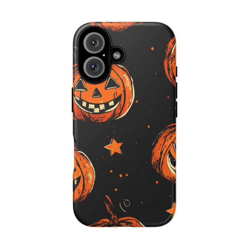 Grunge Halloween Pompoenenpatroon