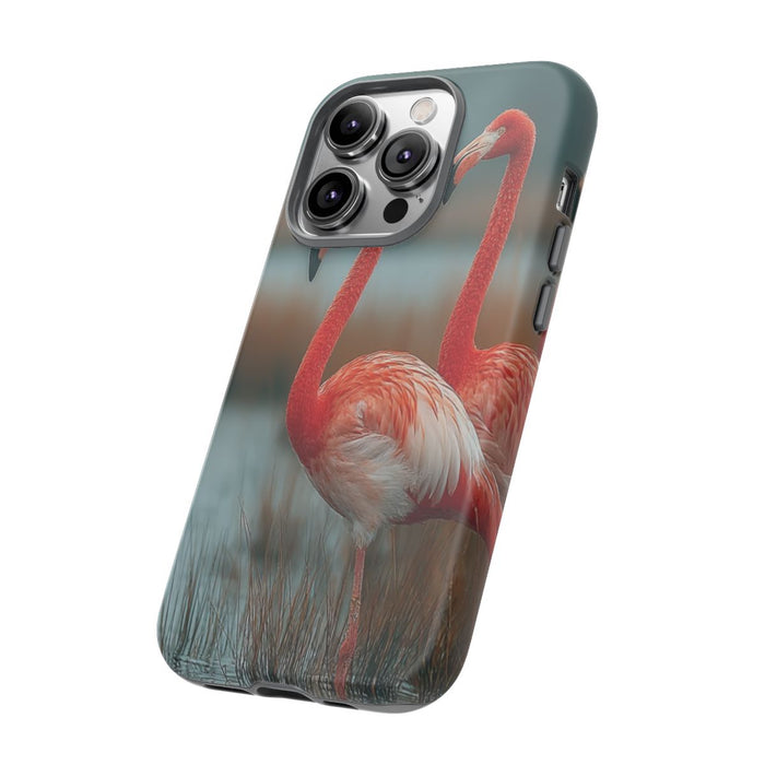 Drie Flamingo’s in Moerasland