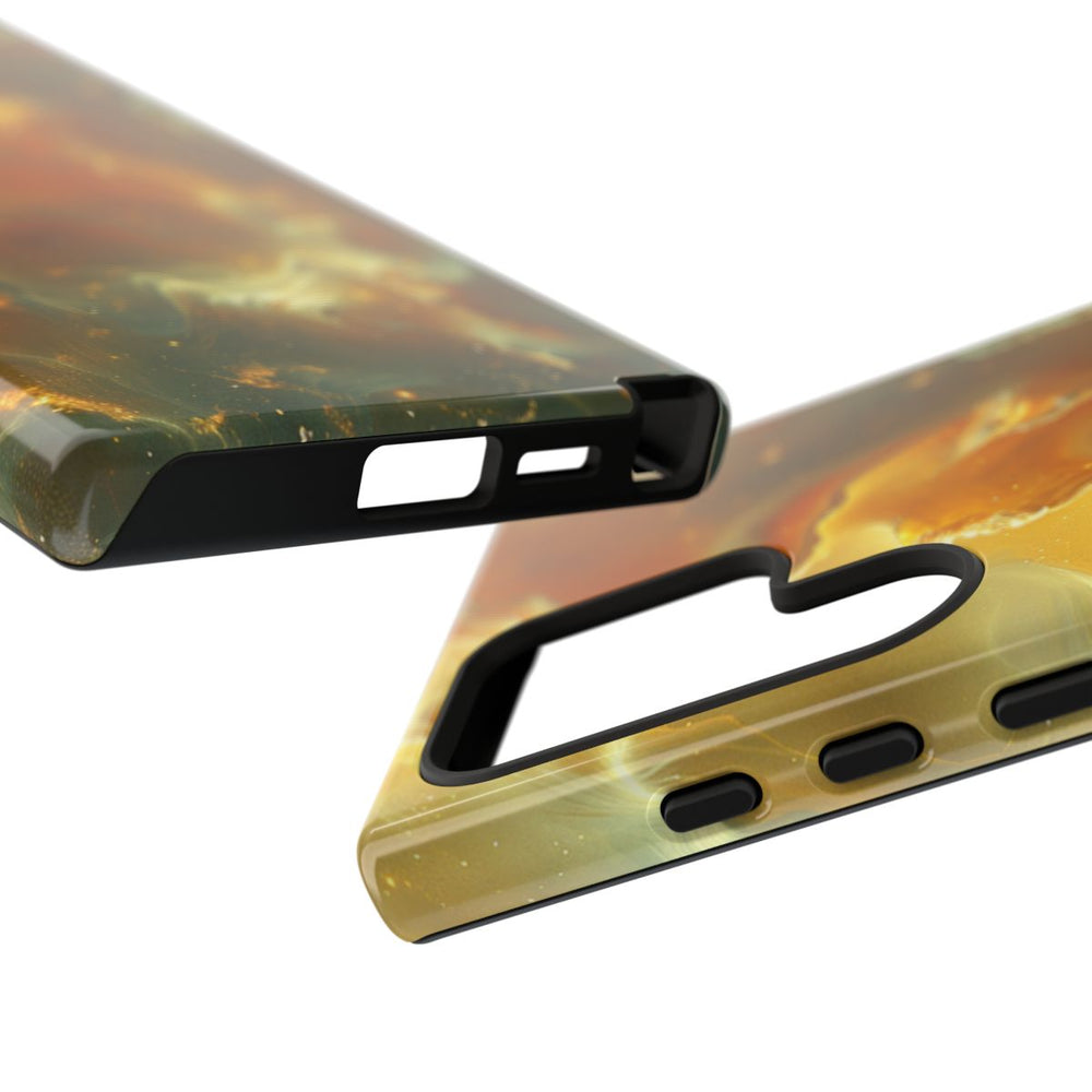 Gouden Nebula Abstract Design