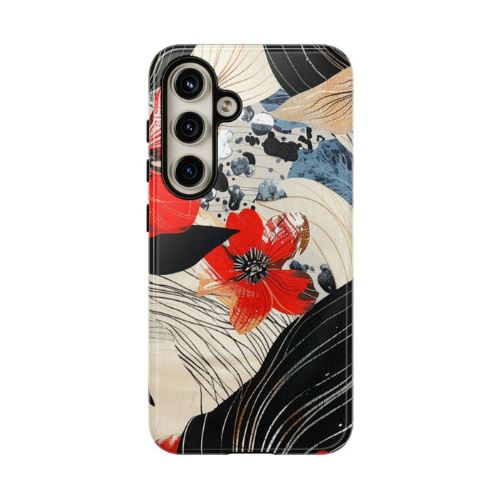 Rood Bloemen Abstract Patroon