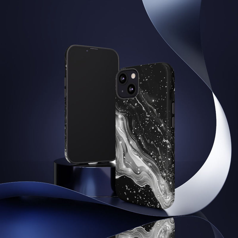 Zwart-Wit Abstracte Galaxie