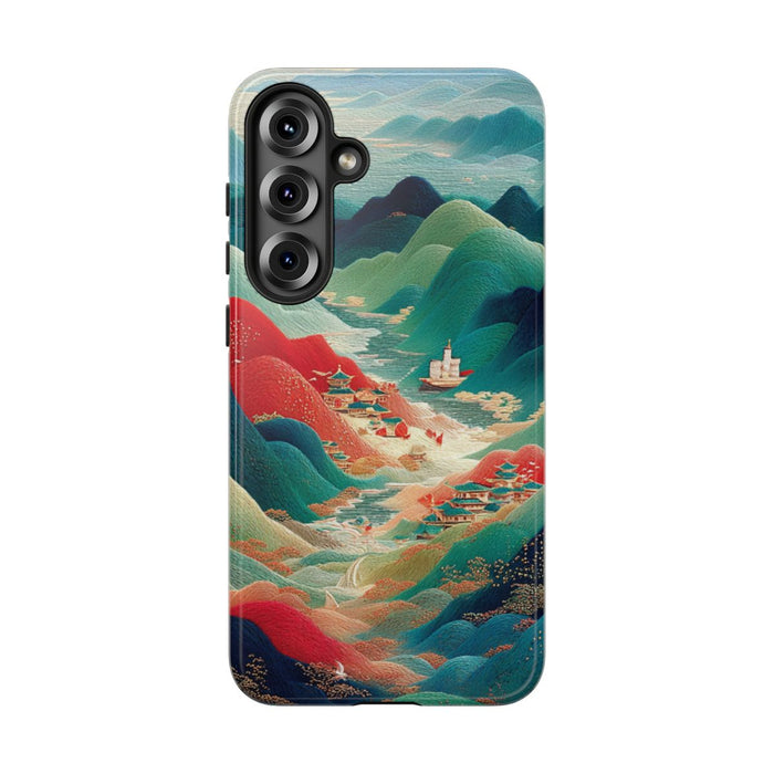 Kleurrijk Berglandschap met Illustratie