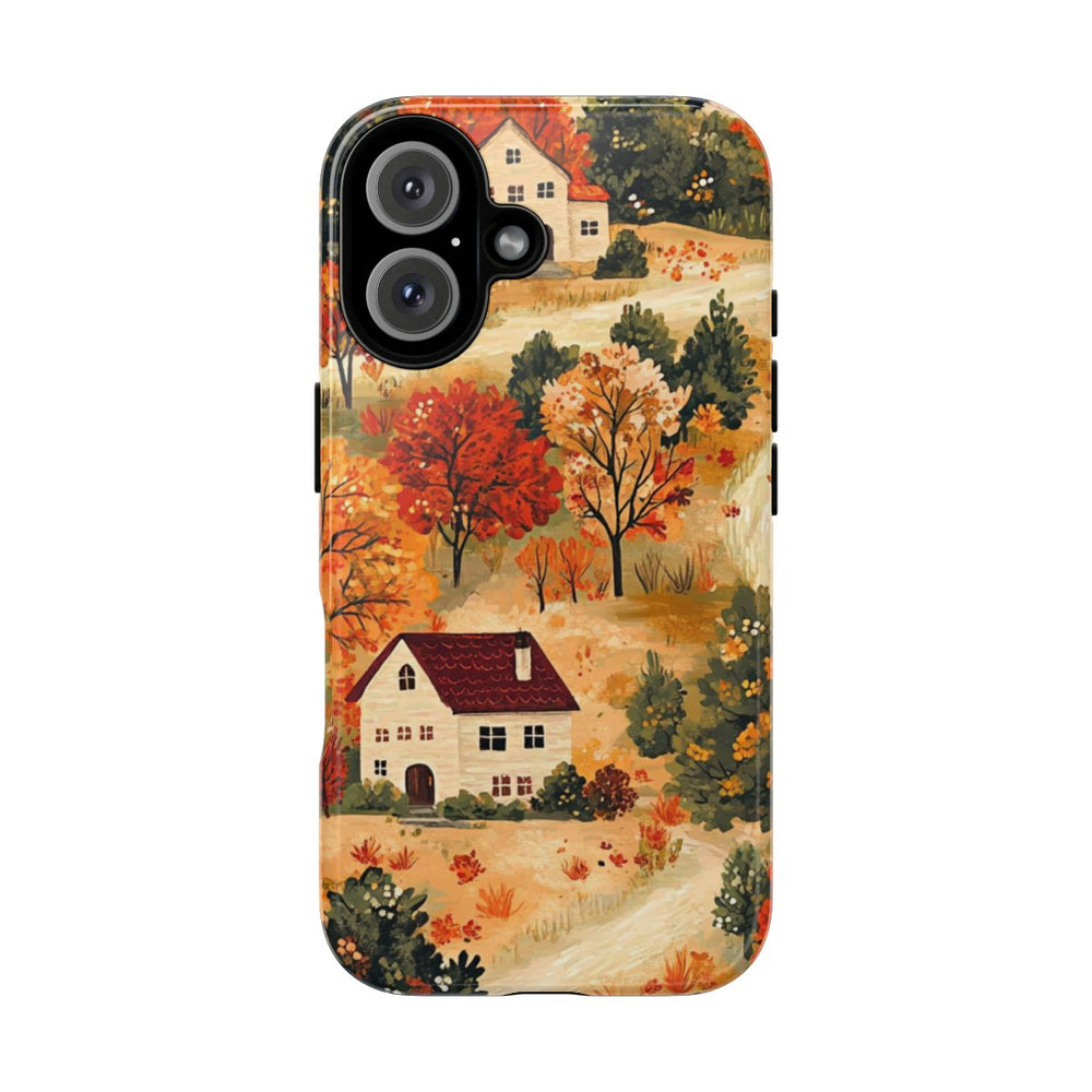 Herfstlandschap met Huizen