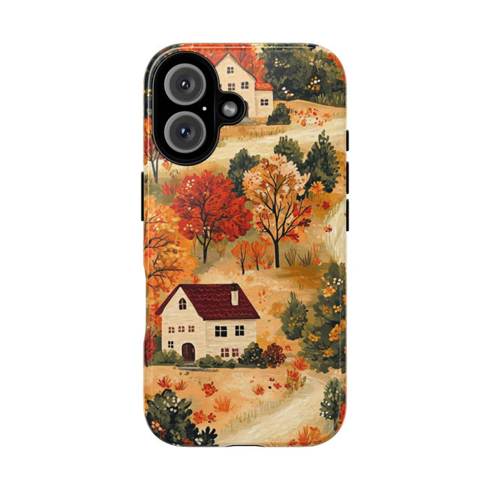 Herfstlandschap met Huizen