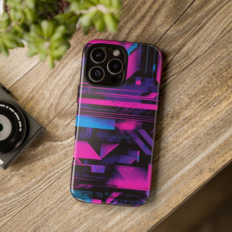 Neon Geometrisch Abstract Patroon