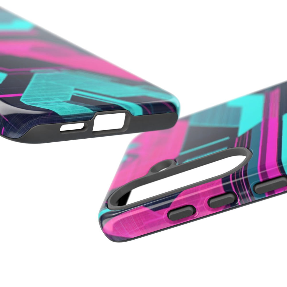 Neon Geometrisch Cyberpunkpatroon