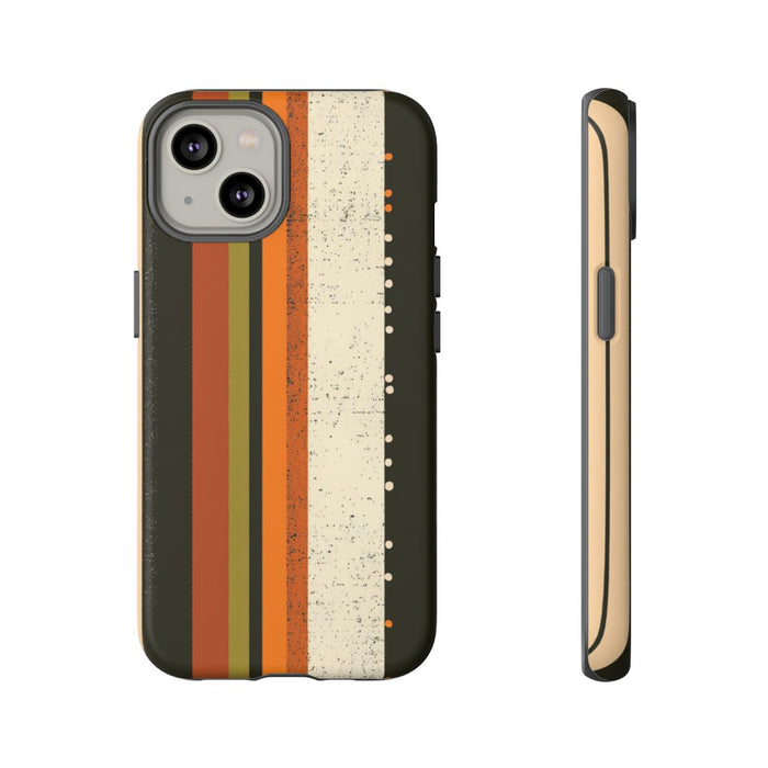 Retro Verticale Strepen en Stippenpatroon