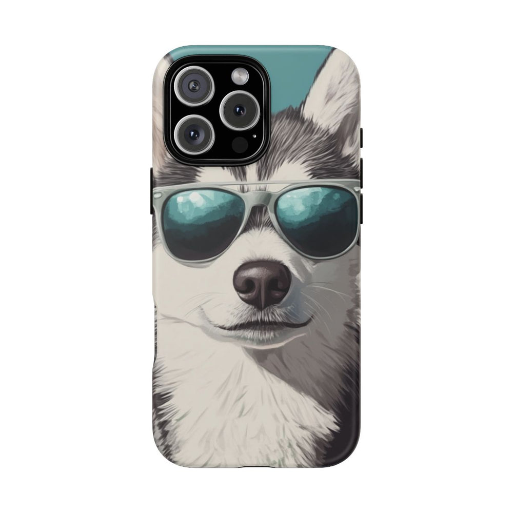 Stoere Husky met Zonnebril