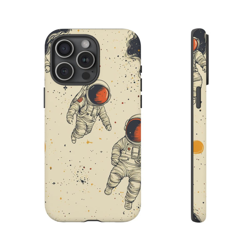 Kleine Astronauten in Ruimtepatroon