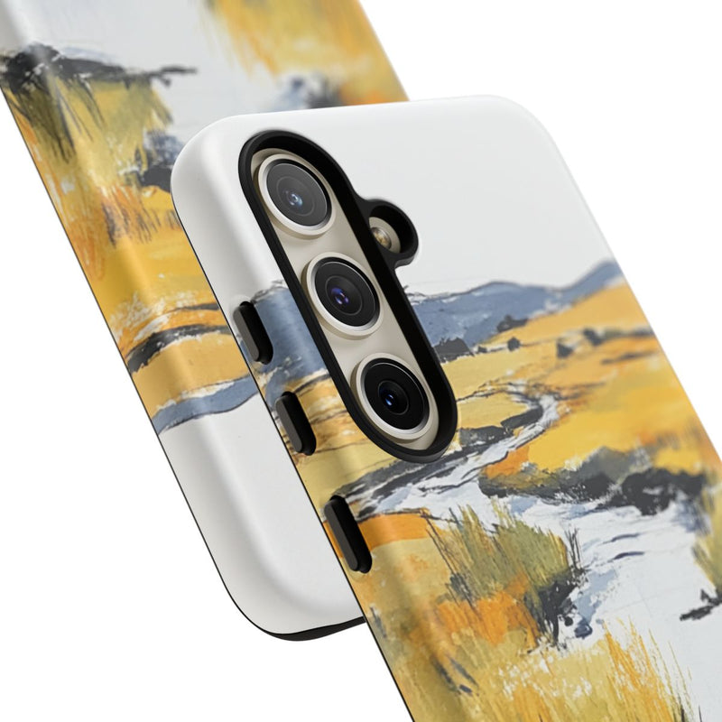 Pastelgele Landschap met Stromende Beek