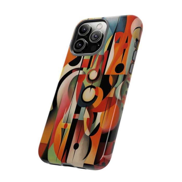 Abstracte Geometrische Vormen in Warme Kleuren