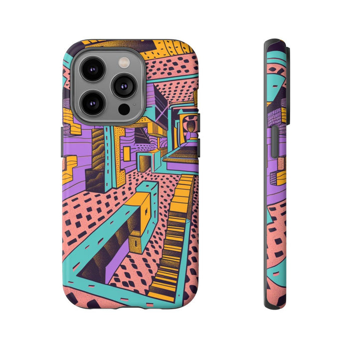 Geometrisch Abstract Patroon met Dieptewerking