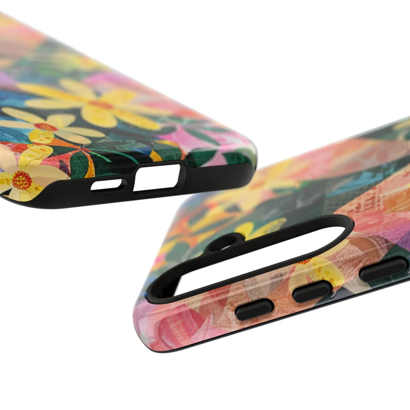 Abstract Bloemmotief met Geometrisch Patroon