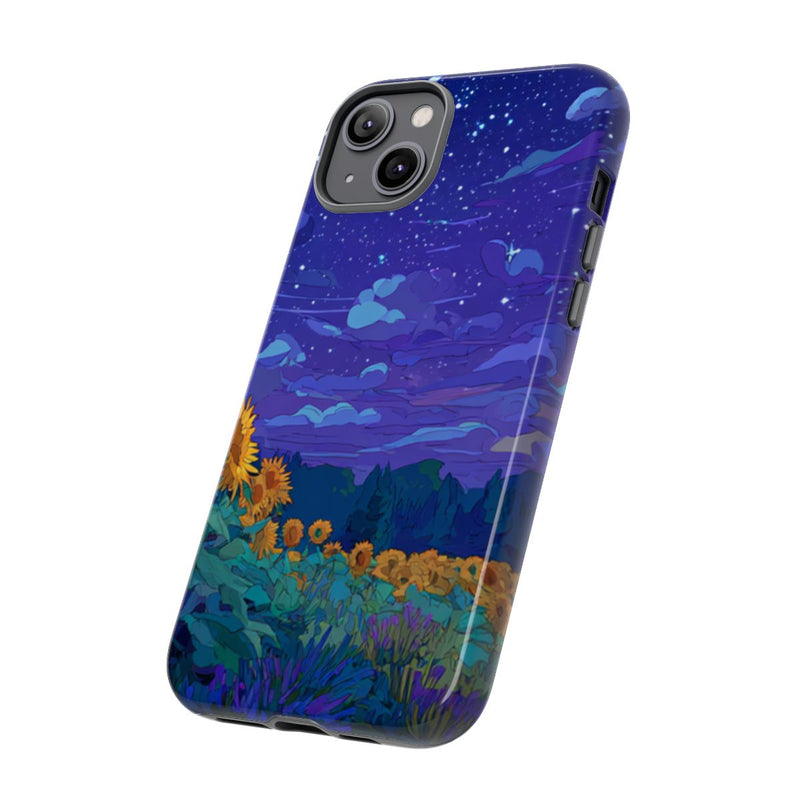 Sterrennacht Zonnebloemenveld