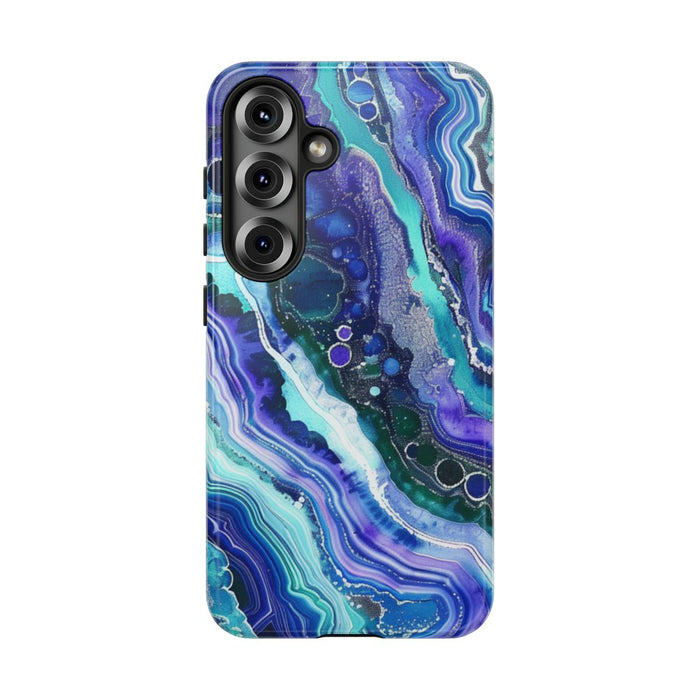 Blauw en Paars Geode-Wervelpatroon