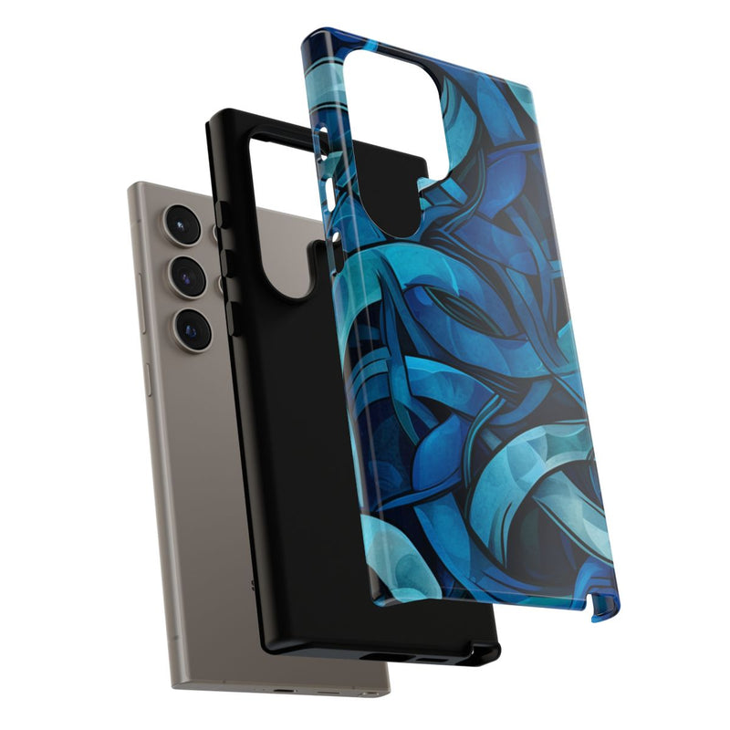 Blauw Keltisch Knoopmotief